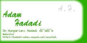 adam hadadi business card